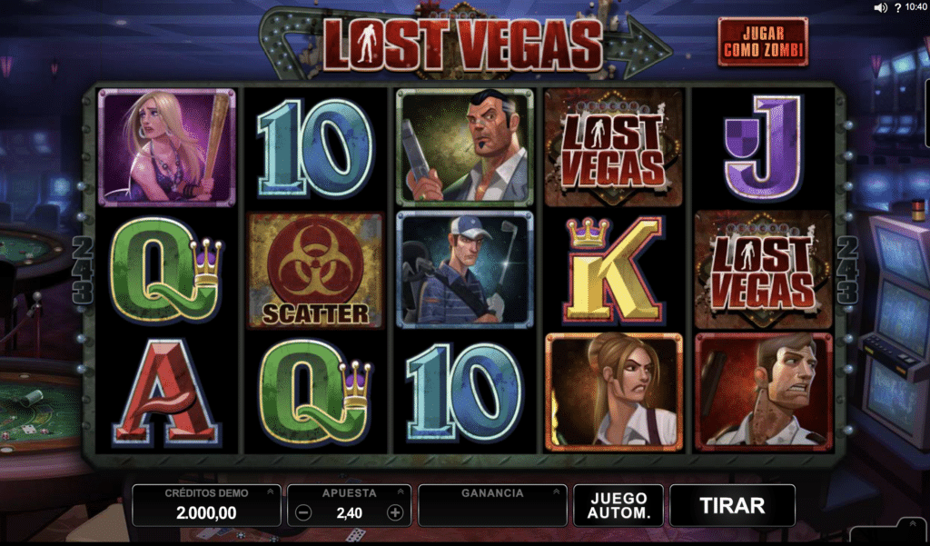 Lost Vegas spilleautomat